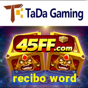 recibo word